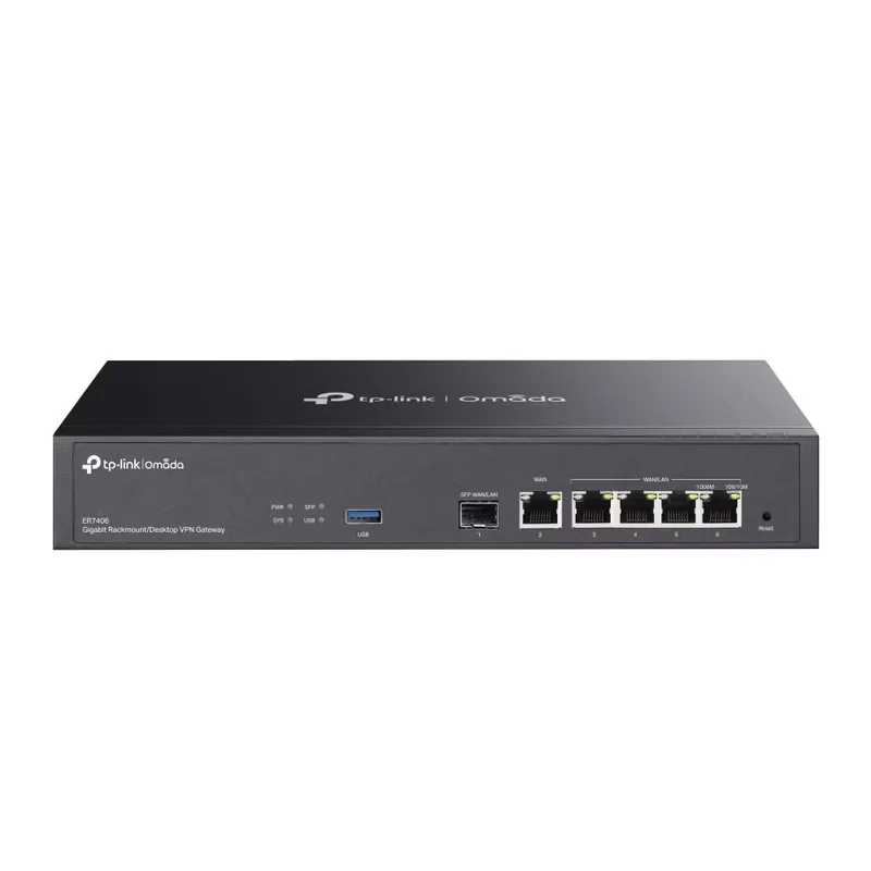 TP-Link Omada ER7406 VPN-router Gigabit Ethernet, svart