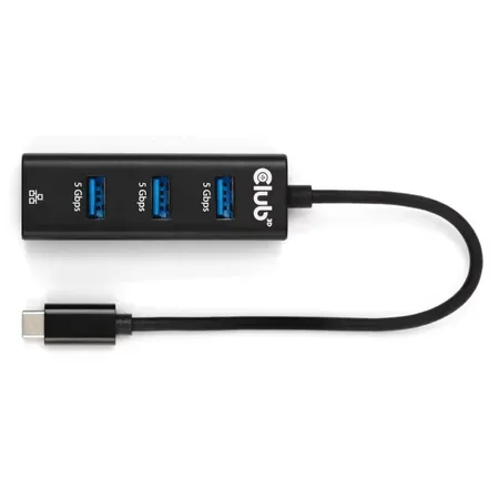 Club 3D CSV-1549 USB-C-hubb, 3 USB-A-portar, RJ-45