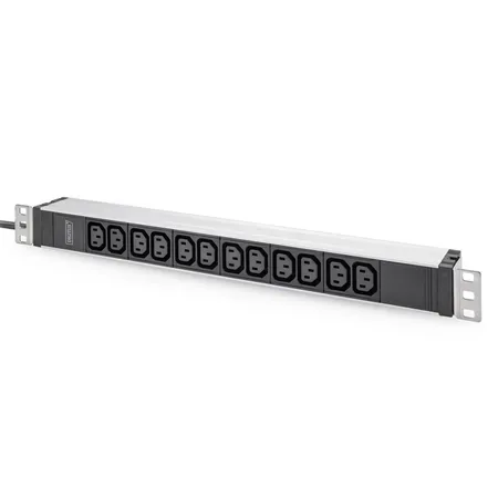 DIGITUS rackuttag 12 x C13, 16 A, 2 m kabel
