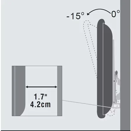 VivoLink Wall Mount Slim monteringssæt