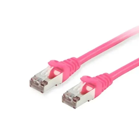 Equip 605584 RJ45 Nätverkkabel, Patchkabel CAT 6 S/FTP 5.00 m Rosa guldpläterad kontakt 1 st