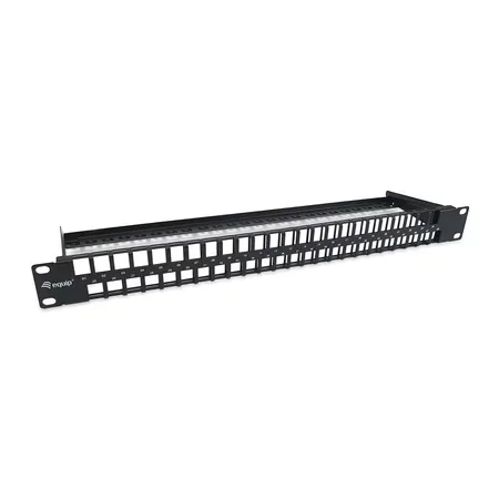 Equip 19 tum Keystone-patchpanel Cat6, 48 portar RJ45, 1U