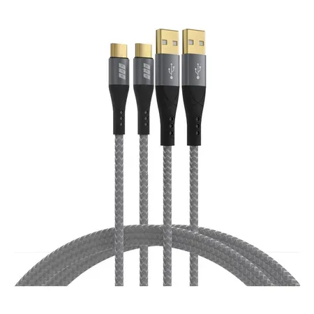 EFB USB-A till USB-C-kabelset 60 W QC 3A 2 x 1 m