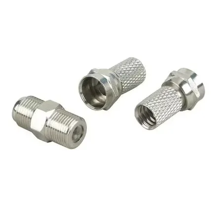 Schwaiger F-kontakter set 7,0 mm silver