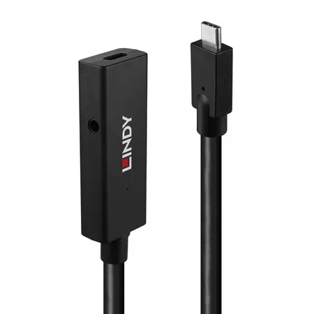 Lindy 43364 USB-C-kabel, USB 3.2 Gen 2, 5 m, svart