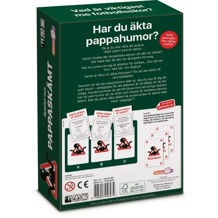 Games4U sällskapsspel Pappaskämt (SE)