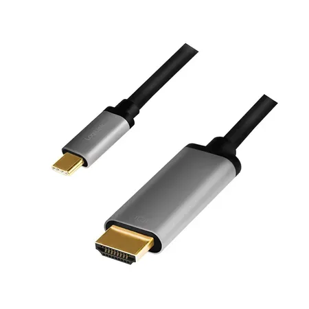 LogiLink CUA0101 adapter USB 3.2 Gen1 Type-C till HDMI-A, svart/grå