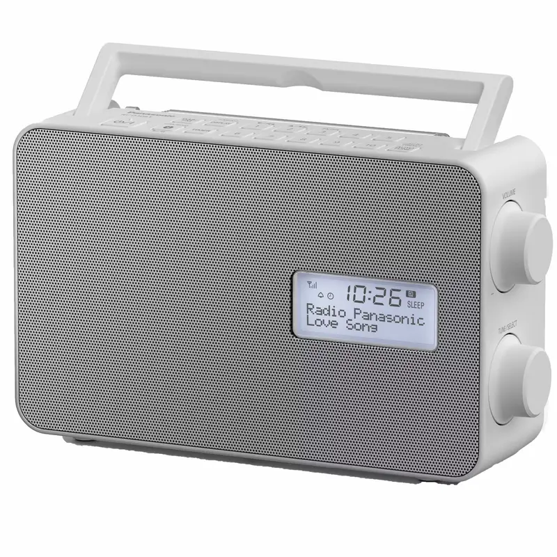 Panasonic RF-D30BTEG-W Digitalradio med Bluetooth, Vit
