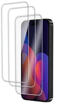 3-pack Skärmskydd härdat glas 2,5D för iPhone 15 Plus