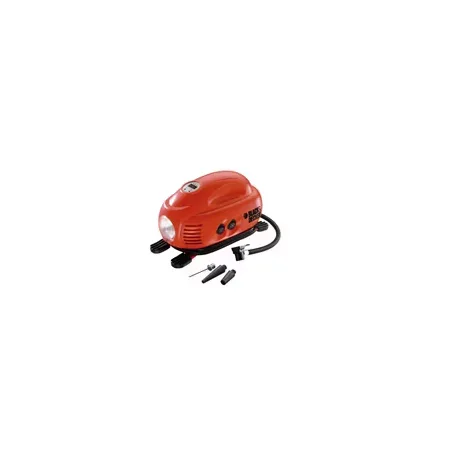 Black & Decker ASI200 luftkompressor för bil, röd