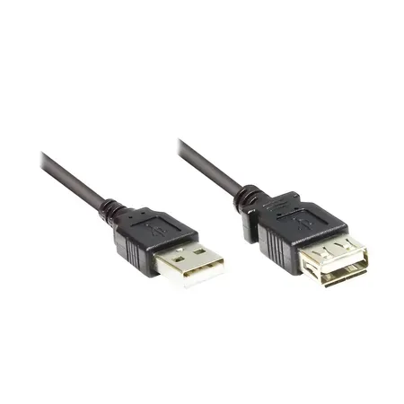 Alcasa 2511-OF5S USB-kabel USB 2.0 5 m USB A svart