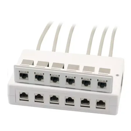 EFB Elektronik ET-25174.1 nätverksuttag RJ-45, 12 moduler, vit