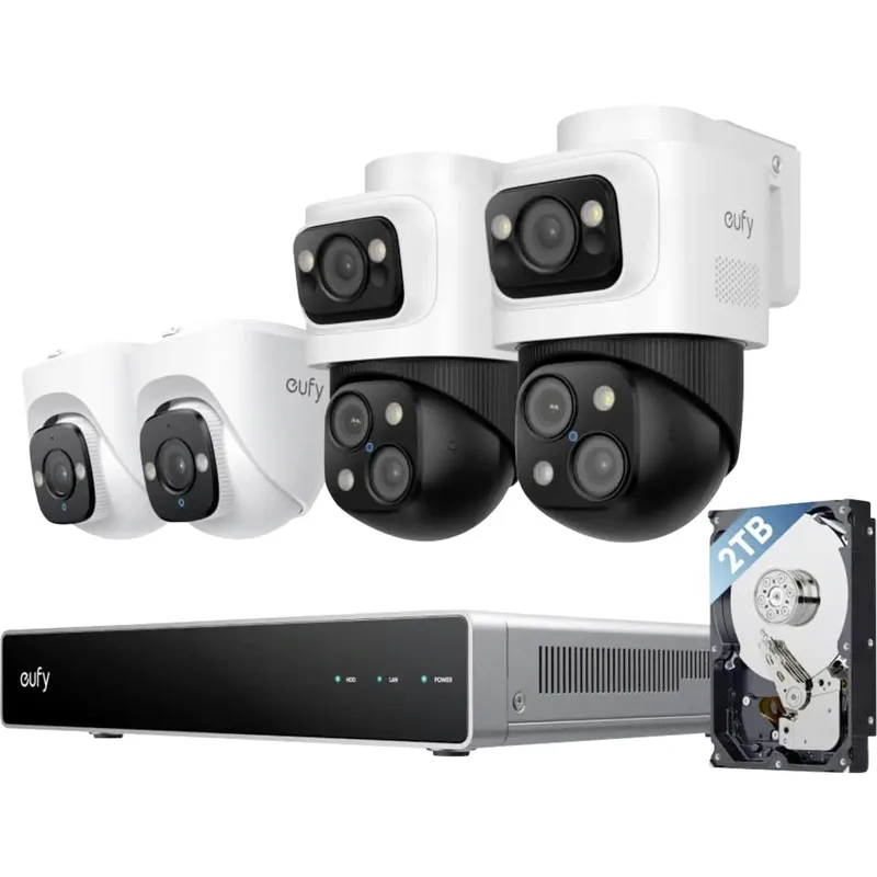 eufy NVR Security System S4 E8E00325 Sladd, LAN IP-Nätverk-videoinspelningsset 3840 x 2160 pixel