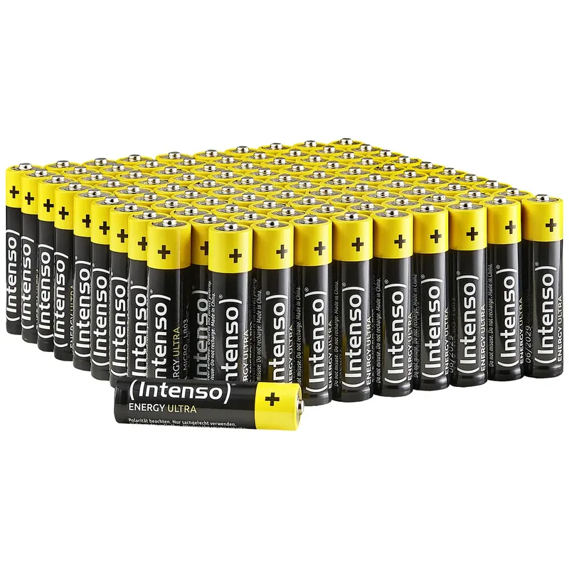 Intenso AAA-batteri (LR03), alkaliskt, 100-pack