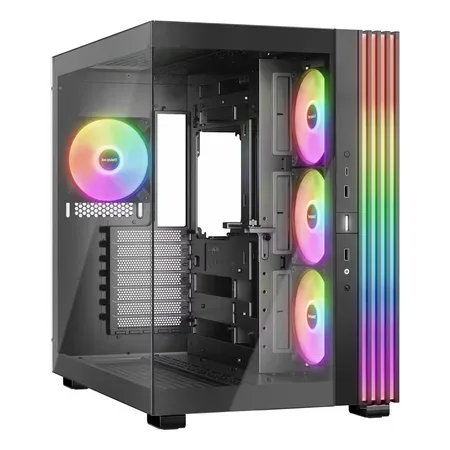 be quiet! Light Base 600LX Schwarz Midi Tower Gaming Gehäuse inkl. 4 ARGB Lüfter