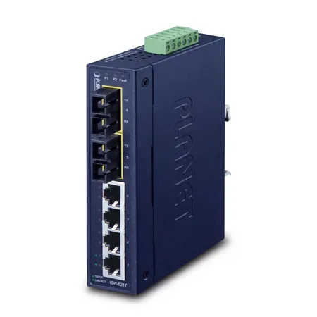 PLANET ISW-621T nätverksswitch, ohanterad L2, Fast Ethernet (10/100), blå