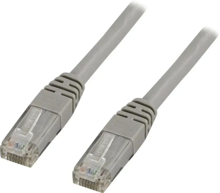 DELTACO U/UTP Cat6 patchkabel 25m, grå (TP-625)