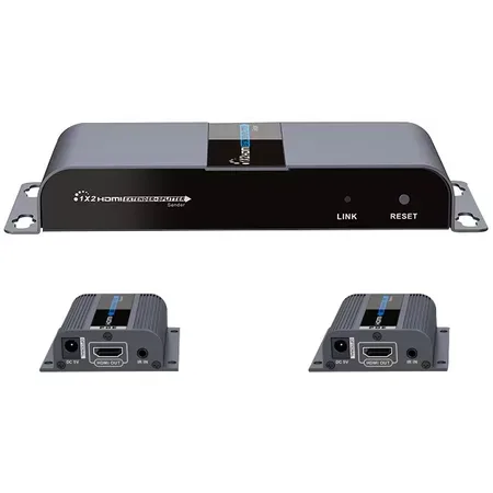 Deltaco LKV712 AV-förlängare, HDMI över CAT6, 40 m