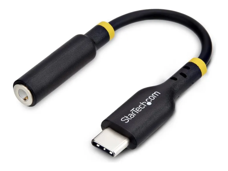 StarTech.com USB-C Audio Adapter to 3.5mm TRRS Jack, Headphone Aux Dongle