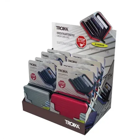 TROIKA kortfodral RFID-skydd, aluminium, 8-pack