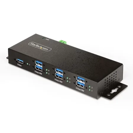 StarTech.com hanterad USB-hubb med 7 portar, industriell