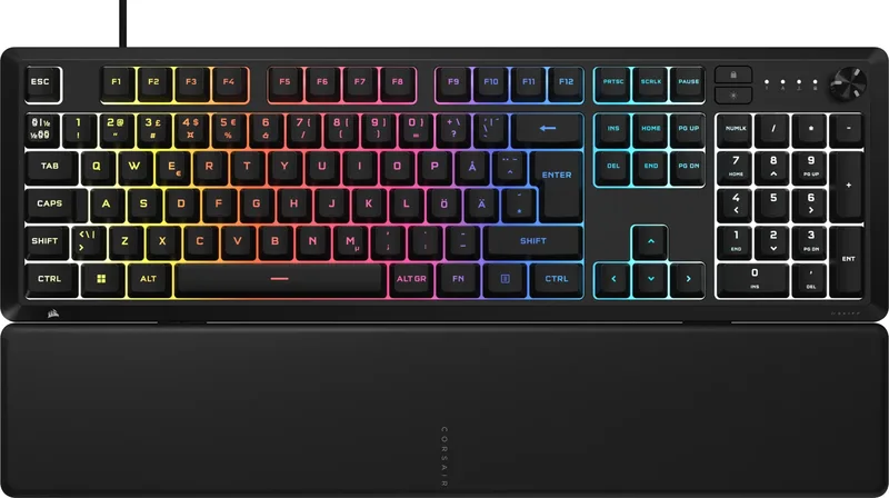 Corsair SKIFF 100 gamingtangentbord, nordisk layout