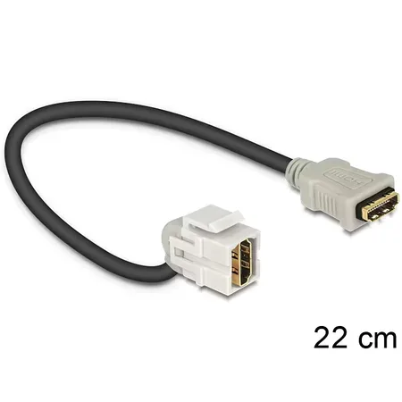 Delock Keystone-modul HDMI hona till hona 110° med kabel