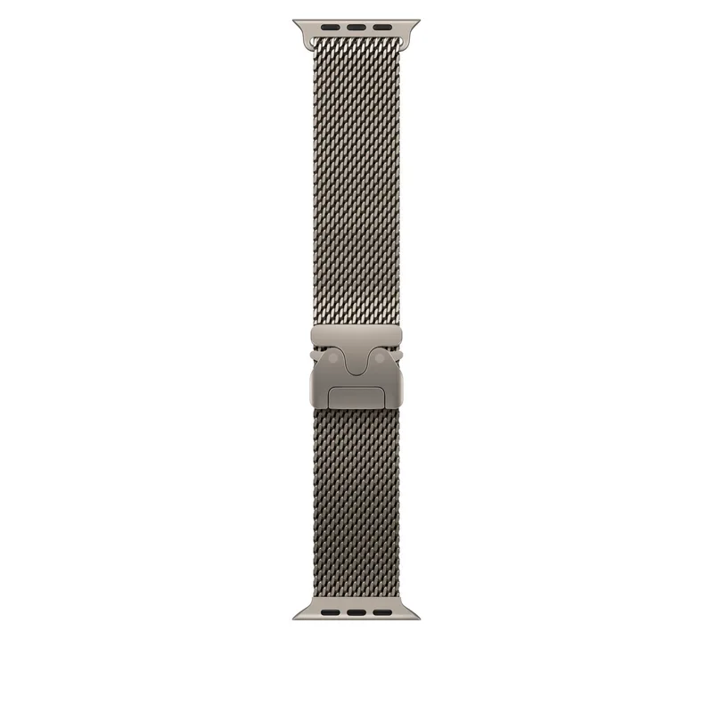 Apple Watch 49 mm Milanesisk loop S, naturligt titan