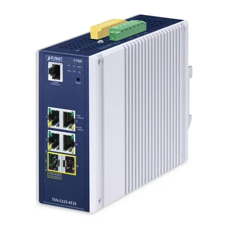 Planet Industrial L2+ 4-portars hanterad TSN-switch TSN-5225-4T2