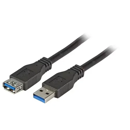 EFB Elektronik K5237.5 USB-kabel USB 3.2 Gen 1, 5 m, USB A, svart