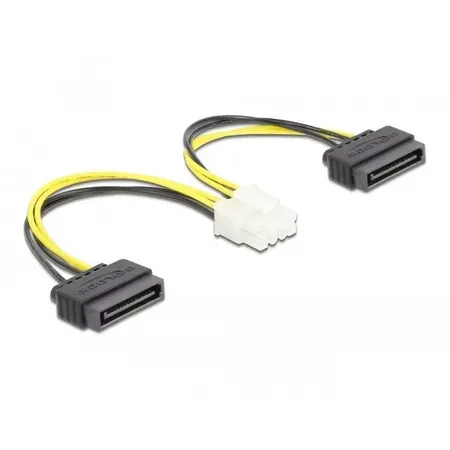 Delock SATA-ström till 8-stifts EPS12V