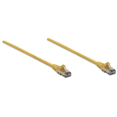 Intellinet Network Patch Cable, Cat6, 10m, Yellow, CCA, U/UTP, PVC, RJ45, Gold Plated Contacts, Snag