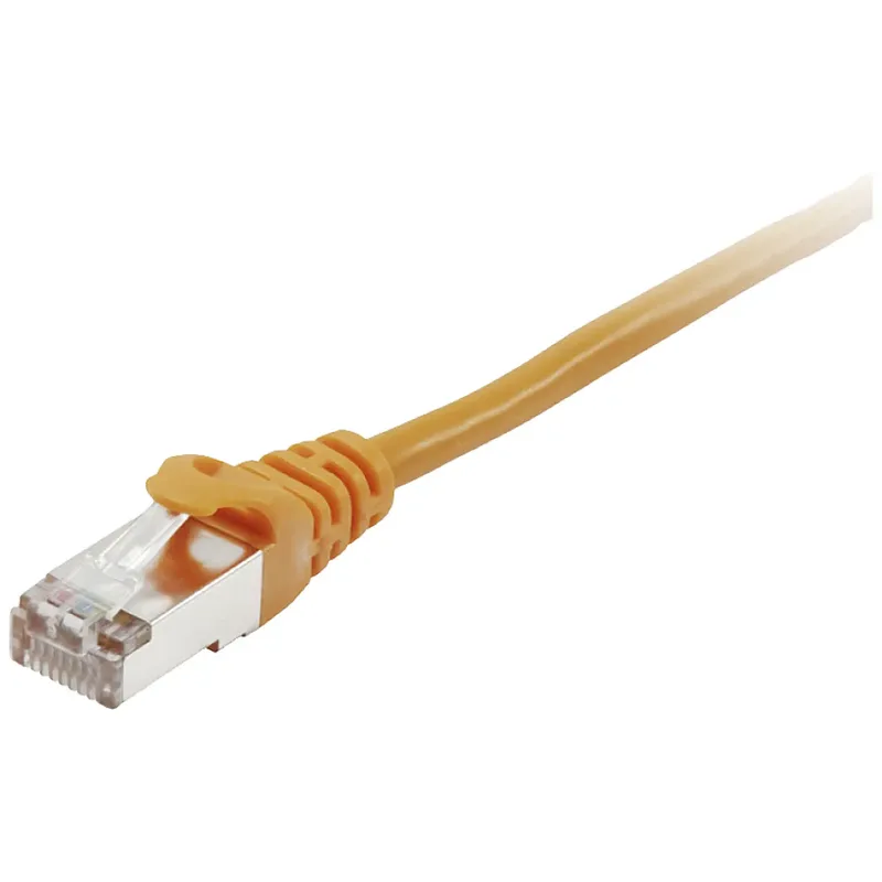 Equip 605578 RJ45 Nätverkkabel, Patchkabel CAT 6 S/FTP 15.00 m Orange guldpläterad kontakt 1 st