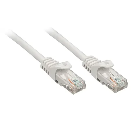 LINDY 48165 RJ45 Nätverkkabel, Patchkabel CAT 6 U/UTP 5.00 m Grå 1 st