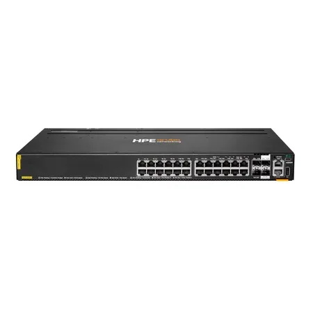 HPE Aruba Networking CX 6200M 24G Class4 PoE 4SFP+ switch, hanterad L3, Gigabit Ethernet