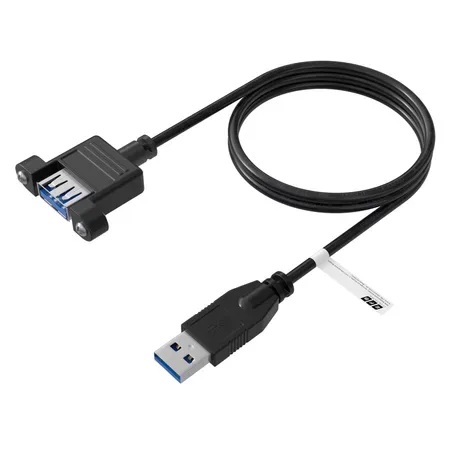 EFB USB 3.0 förlängningskabel USB A till USB A 0,5 m Svart