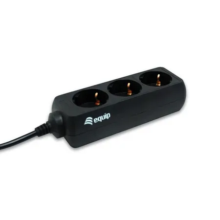 Equip 333280 grenuttag 3 uttag 1,1 m Svart