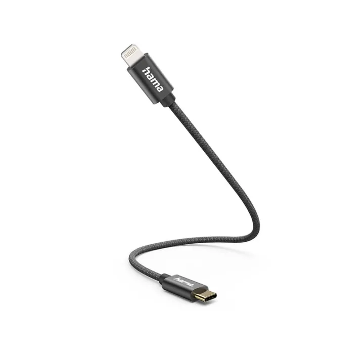 Hama Laddkabel USB-C till Lightning 0.2m Svart