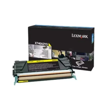 Lexmark gul original tonerkassett