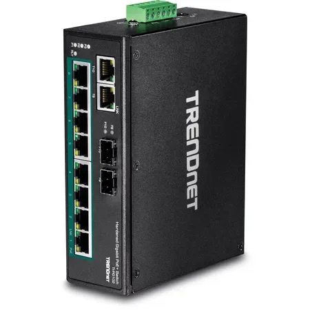 TRENDnet TI-PG102 ohanterad switch, 10 portar