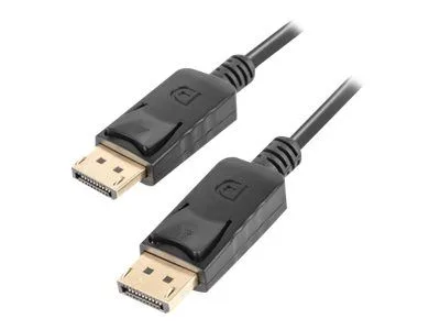 Lanberg - DisplayPort-kabel - DisplayPort (hane) till DisplayPort (hane) - DisplayPort 1.2 - 50 cm - stöd för 4K - svart