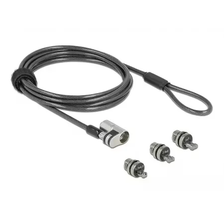 Navilock 20676 kabellås svart/silver 2 m