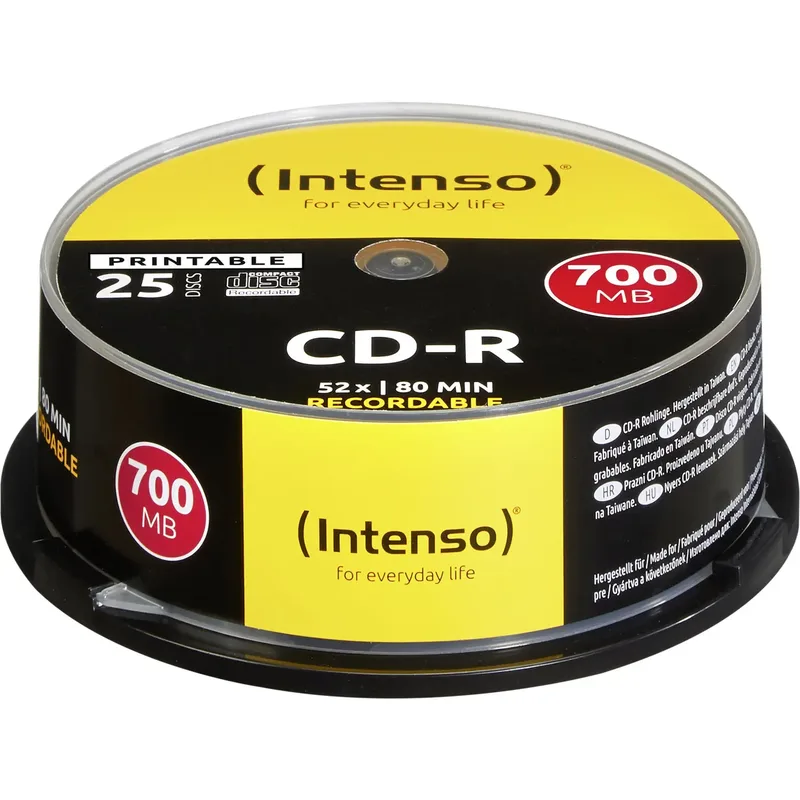 Intenso 1801124 CD-R 80 700 MB 25 st Spindel Skrivbar