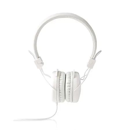 Nedis on-ear-hörlurar, 1,2 m, vit