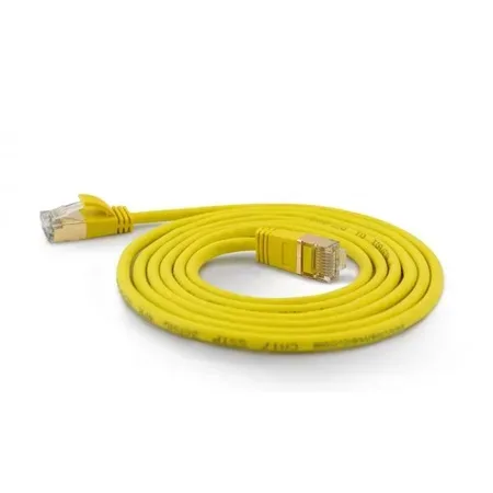 Wantec 7172 nätverkskabel Cat7 S/FTP, gul, 0,5 m