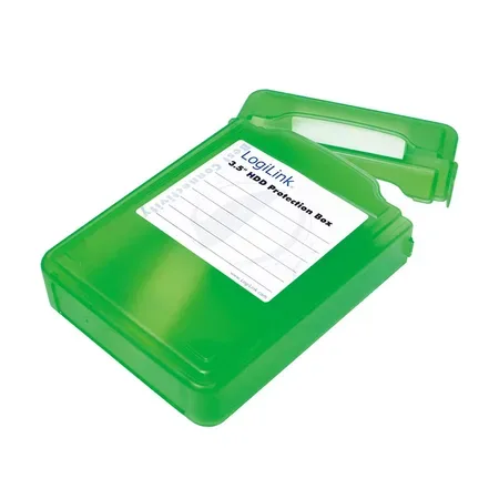 LogiLink UA0133G hårddiskfodral för 3,5 tum grön