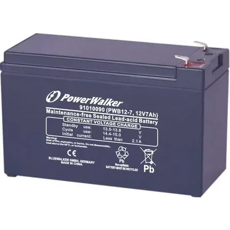 PowerWalker PWB12-7 UPS-batteri, 12 V, 7 Ah