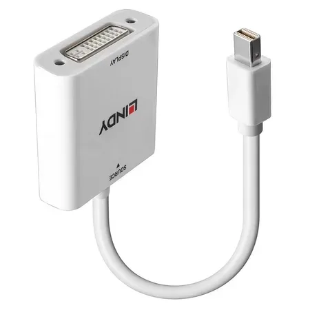Lindy 38318 videoadapterkabel Mini DisplayPort till DVI-I, 0,18 m