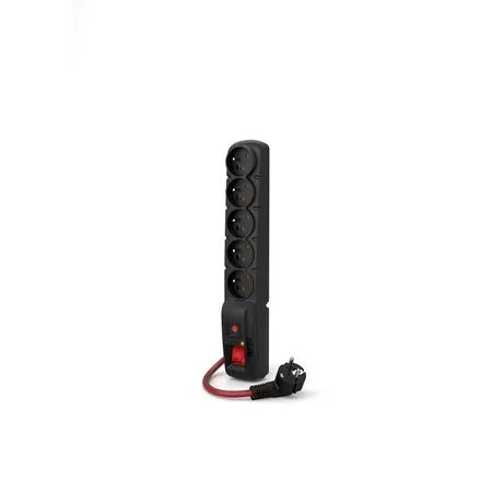 ACAR F5 POWER grenuttag svart 5 uttag 230 V 3 m