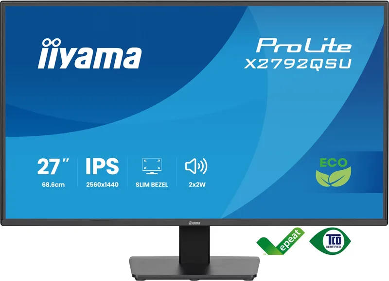 iiyama ProLite X2792QSU-B1 skärm, 27 tum, IPS, 2560 x 1440